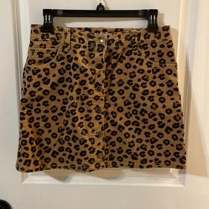 Girls leopard skirt